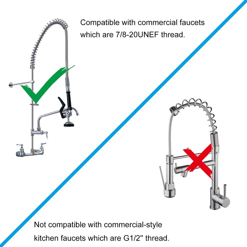 YooGyy Commercial Sink Sprayer Replacement, Sink Pre Rinse Faucet Spray