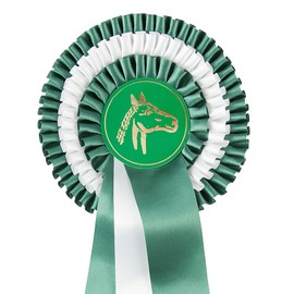 Pfiff tournament bow, pleated bow with satin ribbon, with 1, 2 and 3 rosettes, Premium