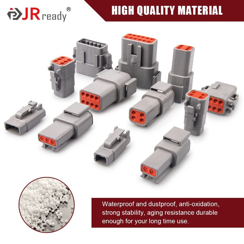 JRready ST6329-401 Deutsch DTM Connector 4 Pin 8 Sets Waterproof