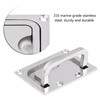 KooingTech Flush Hatch Locker, 2pcs Drawer Handles, 75x56mm Boat Hatch
