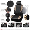 CAR PASS Leopard Print Faux Leather Car Seat Covers &