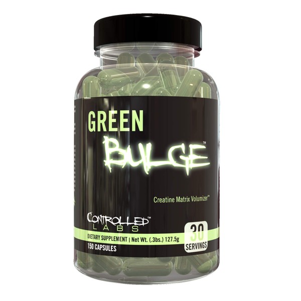 Controlled Labs Green Bulge Supplement, 30 Servings Advanced Creatine Matrix Volumizer, Improve Strength, Stamina, Performance, and Muscle Recovery, Caffeine and Stimulant Free for Both Men and Women
