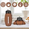 SYTTNUM Children's Sports Water Bottle, Foldable Rugby Cup, Reusable Rugby