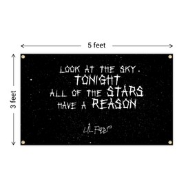 3×5FT Starry Background Look At The Sky Tonight Tapestry Decorative Banner Wall Decoration Bedroom Living Room University Dormitory