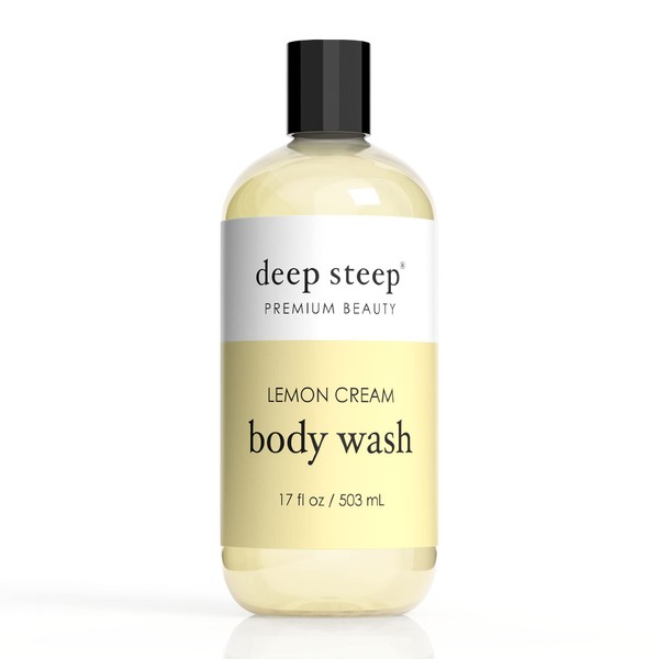 Deep Steep Body Wash, Lemon Cream, 17 Ounce