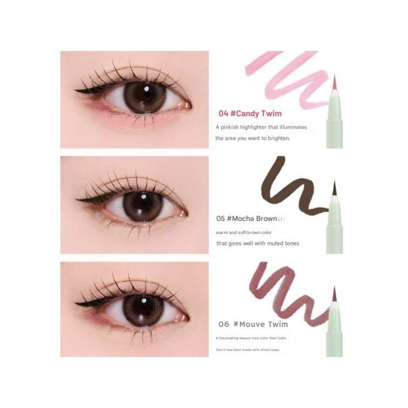 MERRY MONDE Super Twim Pen Eyeliner 0.5g, Color:07 Peach Twim