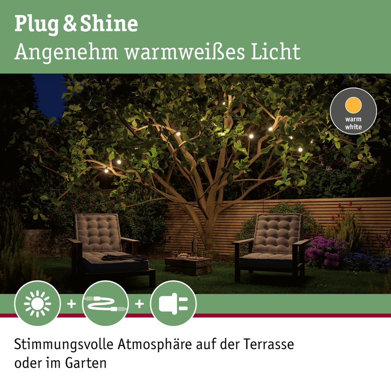 Paulmann 941.65 Outdoor Plug & Shine Light Chain IP 3000