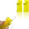 2Pcs Yellow Automatic Needle Threader,Manual Plastic Needle Threader,Easy Threading Needle