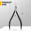 BEZOX Nail Clippers for Seniors Thick Toenails with Straight Blade