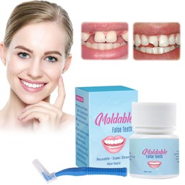 Provisorischer Zahnersatz Kunstharz, Prothesen Gefälschte Zähne, Provisorischer Zahnersatz Naturharz, Zahnersatz, Falsche Künstliche Temporäre Prothese Künstliche Veneers Zähne Oben und Unten