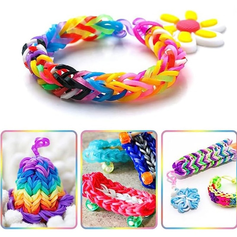 Qtopun 5800+ Loom Rubber Bands for Bracelet, Bracelet Making Supplies