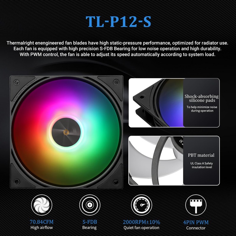 Thermalright FW360 SE ARGB Black CPU AIO,PC 360 Specification Water