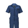 Natural Uniforms Mens Short Sleeve Zip Up Coverall, Stain and