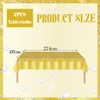 2pcs Gold Shiny Glitter Diamond Table Cloth Party Plastic Tablecloths,137*274cm