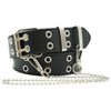 Ro Rox Rudie Gothic Grunge Punk Double Eyelet PU Belt