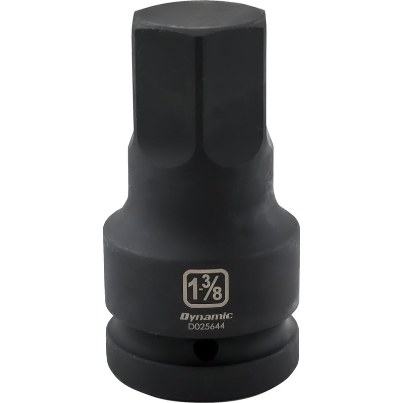 1" Dr. Impact Hex Bit Sockets​ SAE, One-Piece Construction, Highly-Visible