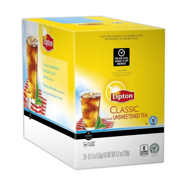 Lipton K-Cup Classic Unsweet Iced Tea, 96 Count