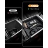 Double-Layer Center Console Organizer For 2025 Hyundai Tucson(Limited)/2025 Tucson Hybrid(Blue/SEL