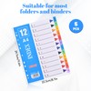 Set of 5 Coloured Folder Index Dividers for Folder A4