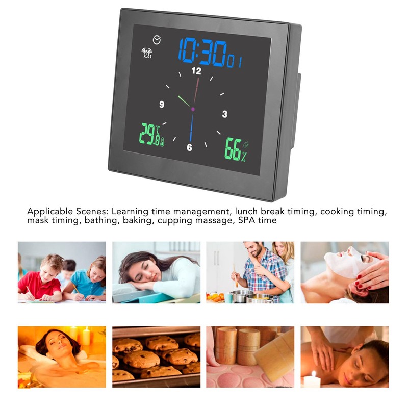 5inch Digital Hygrometer Indoor Thermometer with Backlight Accuracy Calibration IP65