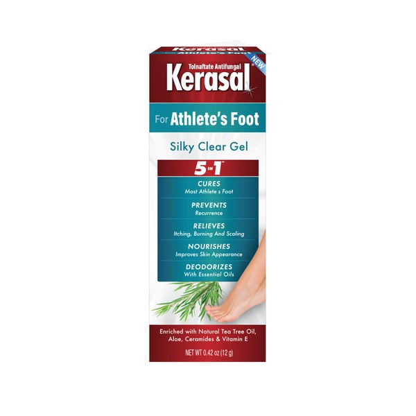 Kerasal 5-in-1 Athlete's Foot Silky Clear Gel, 0.42 oz