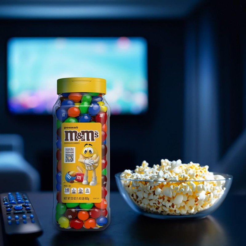 M&M’s Milk Chocolate and M&M’S Peanut Bulk Candy Jars, Assorted