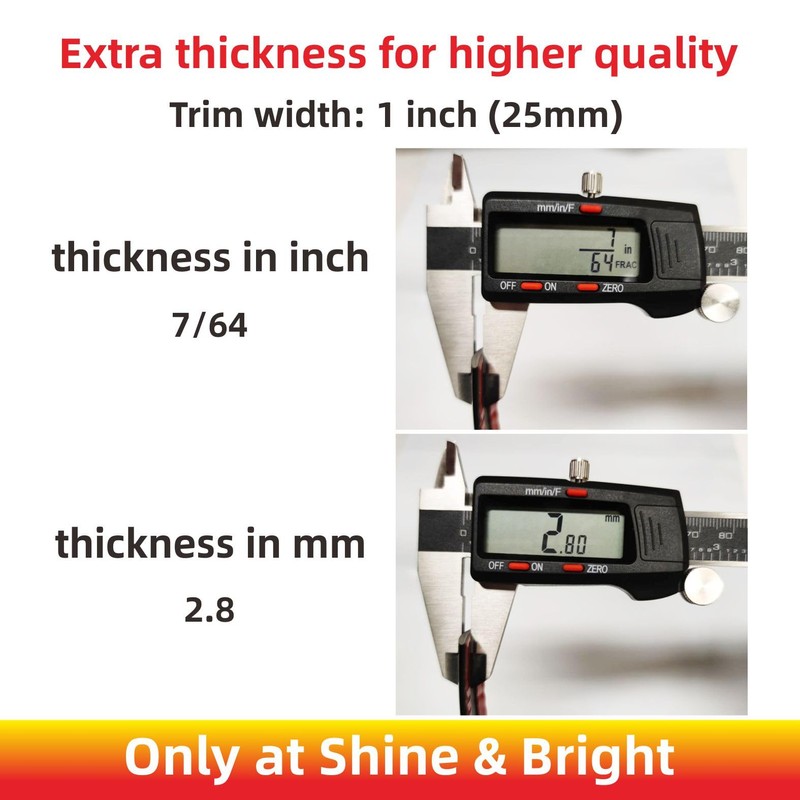 16Ft Chrome Silver Extra Thick Auto Molding Trim Universal Bumper