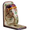 GURU SHOP Bookend Elephant White 15 x 14 x 8