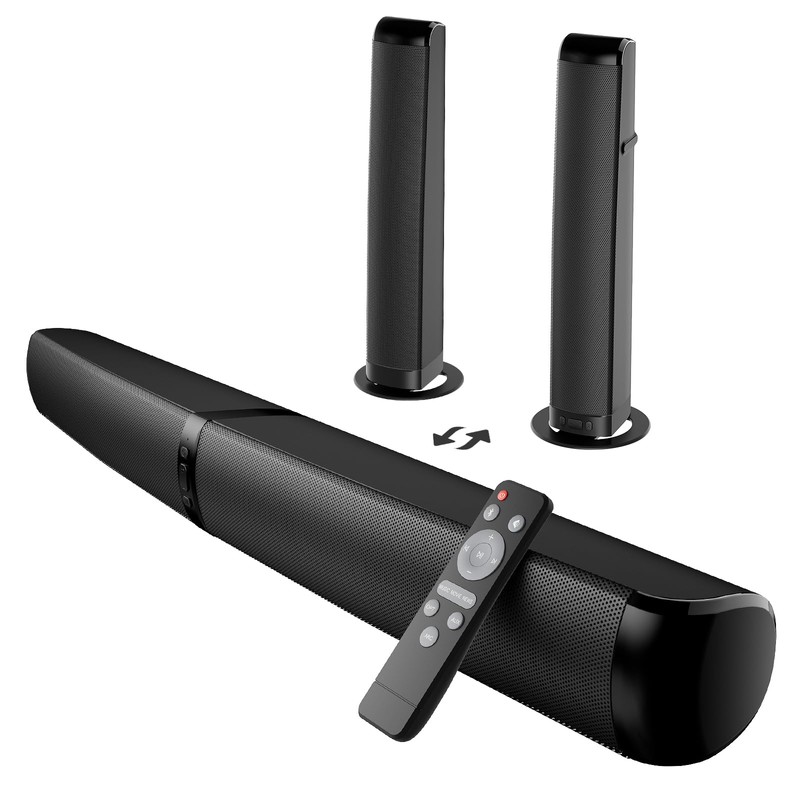 MZEIBO Sound Bar, 90W Soundbar for Smart TV, Bluetooth/ARC/Optical/AUX Connect,