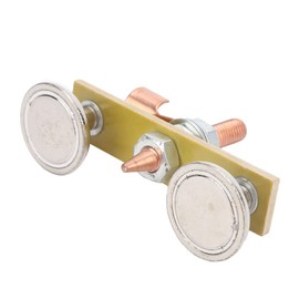 Welding Magnet Head Iron Insulation Board Double Ground Connector Spotter Tool 4mm