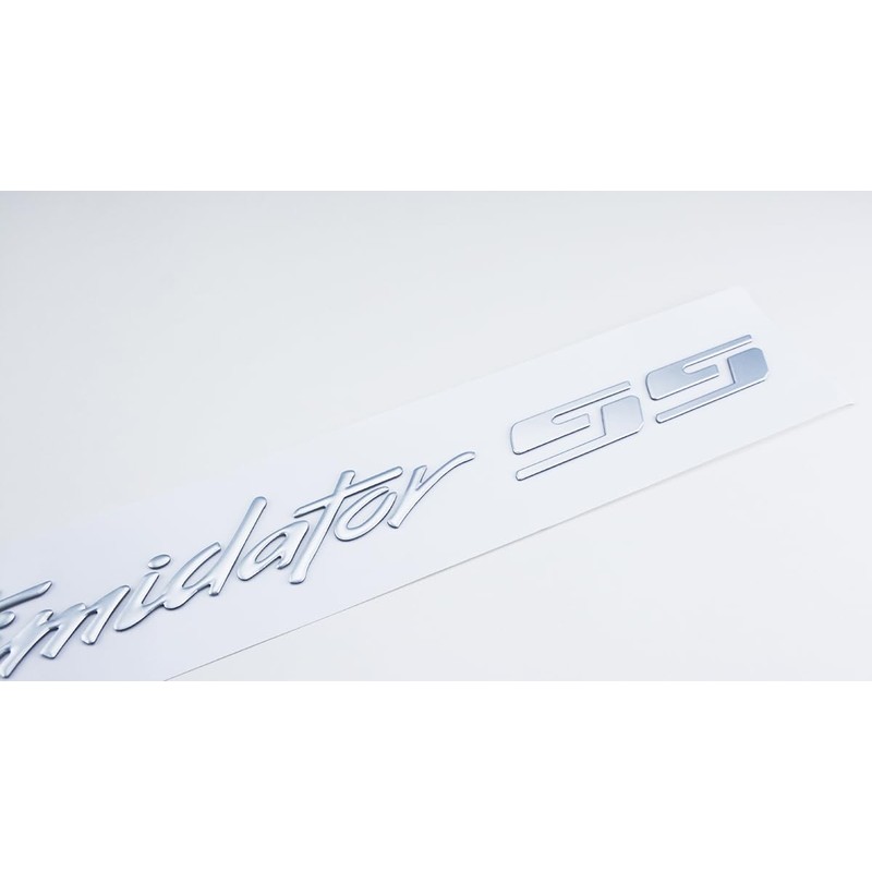 2Pc Intimidator SS Decal Emblems 3D Domed Badges Sticker Nameplate