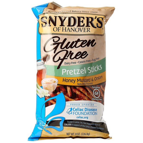 Snyder's Of Hanover Gluten Free Pretzel Sticks Honey Mustard & Onion