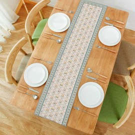 Spring Table Runner 72 Inches Long, Non Slip Various Floral Table Runners for Kitchen, 13"x72" Seasonal Spring Sunflower Dining Runner Table Decor for Fall,Coffee,Yard,Party Supply