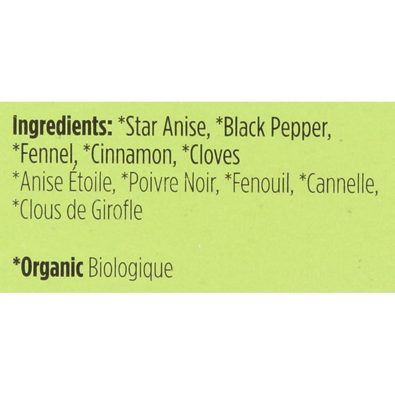 Spicely Organic Seasoning Chinese Five Spice 0.40 Ounce ecoBox Certified