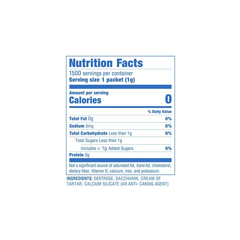 Sweet 'N Low Zero Calorie Sweetener - 1500 Packets