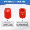 sourcing map 10pcs Red Guitar Effect Pedal Knob, 5/8" Plastic