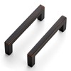 Ravinte 10 Pack Solid 4 Inches Oil-Rubbed Bronze Kitchen Cabinet
