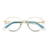 POLAROID Unisex PLD D522/G Sunglasses, Gold Blue, 51, Gold Blue