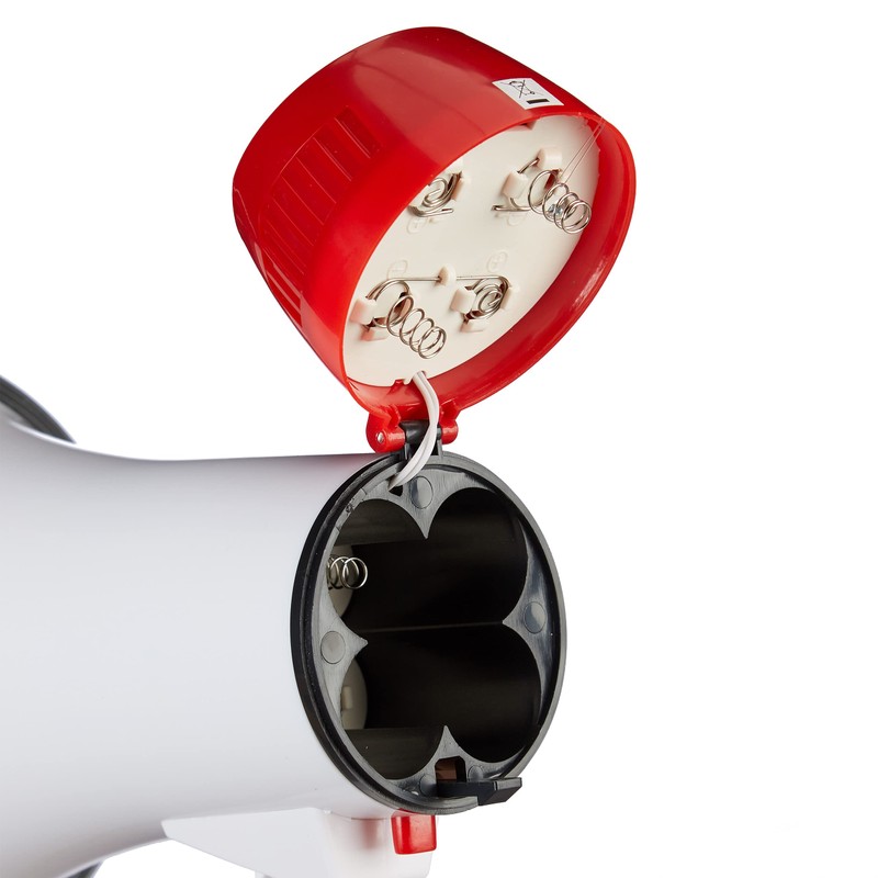 Relaxdays Megafono per Tifosi, Altoparlante in Plastica per Feste e