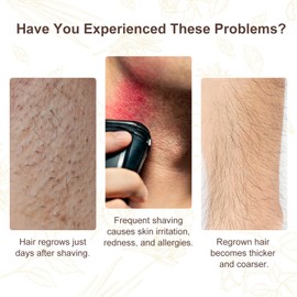 Cyperus Rotundus Oil, Cyprus Oil for Hair Removal, Natural Soothing and Gentle, Reducing Body Hair Growth, Smooth Skin & Hair Removal, 2.02 Fl Oz