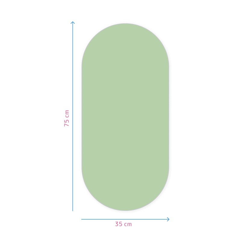 100% Cotton Baby Moses Basket Fitted Sheet/Jersey Oval Shape Sheet