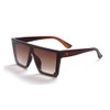 Dollger Retro Square Sunglasses Women Men Large Fashion Flat Top