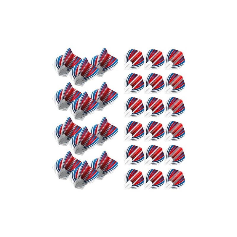 WINMAU Prism Alpha Red & White Extra Thick Dart Flights