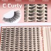 Focipeysa Natural Look Lash Clusters Wispy Cluster Eyelash Extensions 10-16mm