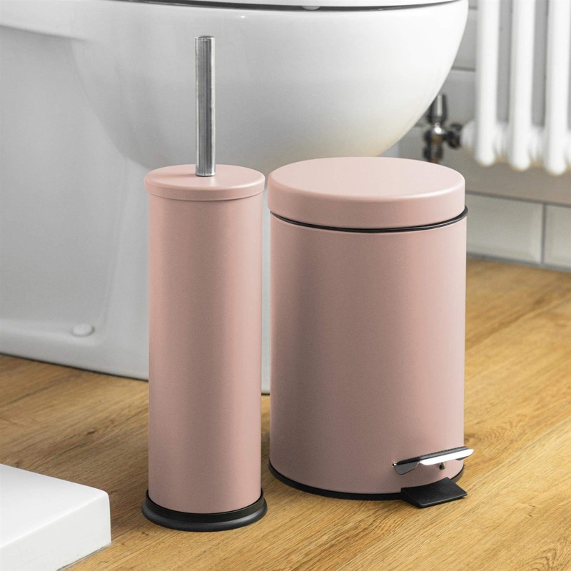 Harbour Housewares 3 Litre Bathroom Pedal Bin with Inner Bucket