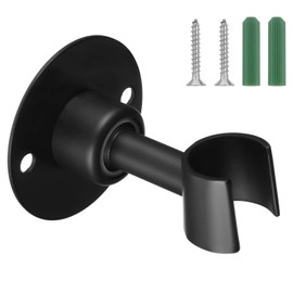 360 Adjustable Shower Head Holder - Handheld Bathroom Bracket Wall Mount - SUS 304 Stainless Steel Hand Held Showerhead Wand Bracket - Brushed Finish