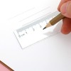 Pack of 2 Plastic Rulers, 2 Triangle Rulers, Ruler Transparent