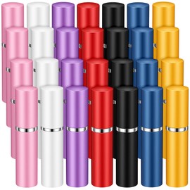 28 Pcs 5ml Refillable Perfume Atomizer, Mini Travel Spray Bottle, 7 Colors Portable Perfume Bottle For Women and Men