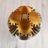 3D Printed - Mechanical Gear Ball Figurine Decor Plastic Smooth:_Beige