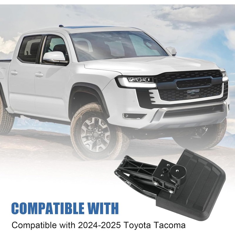 Rear Bed Step Compatible with 2024-2025 Toyota Tacoma Retractable Bumper